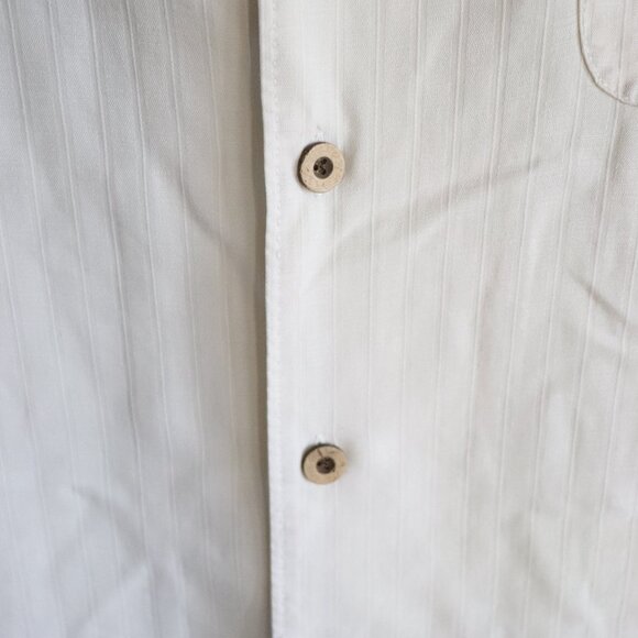 Tommy Bahama Mens Cream Sz S 100% Silk Buttoned‎ Camp Collared Vacation Top - Picture 8 of 15